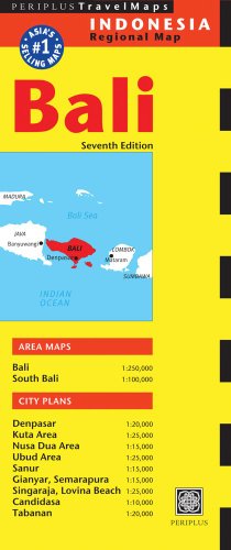 Bali Travel Map Seventh Edition (Periplus Travel Maps)