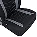 Superior Protectorate – Neoprene Car Seat Covers – Black & Gray Two Tone Chevron Stitched Premium Waterproof Automotive Seat Protectors Multi-Layer Material for Interior Fit