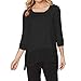 SUNNOW Women's Classic O-Neck Half Sleeve Loose Fitting Casual T-Shirt