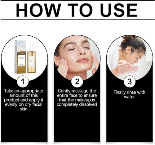 LBOYLOVE® Centella Cleansing Oil, Natural Oil Cleaner, Face Cleanser Women, Oil-Based Facial Cleanser Gentle Makeup Removal, Make Up Remover, Cleansing Oil for Face, Face Wash Women, Gentle Cleanser
