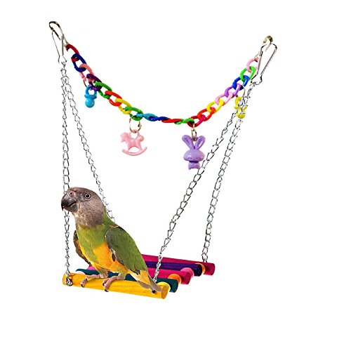 Buy FCHO Bird Toy Parakeet Parrot Swing Hammock Budgie Cockatiel Cage
