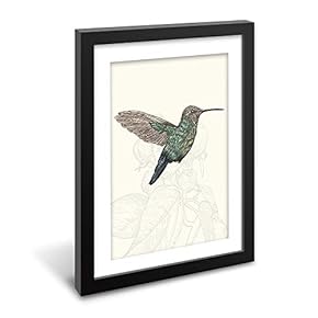 Black Paper Framed Canvas Wall Art for Living Room, Bedroom Beautiful Birds Flying Canvas Prints for Home Decoration Ready to Hanging - 23x31 inches