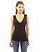 PattyBoutik Women V Neck Corset Ruched Tank Top (Black Small)