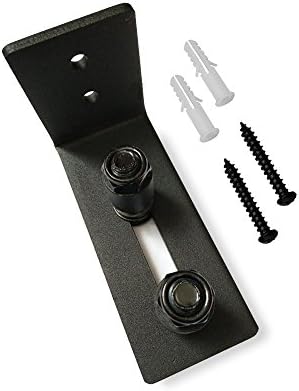 Adjustable Channel Wall Mount Bottom Guide Stay Roller for Barn Doors Hardware with Mount Screws Included