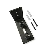 Adjustable Channel Wall Mount Bottom Guide Stay Roller for Barn Doors Hardware with Mount Screws Included