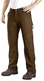 Dickies Men's Relaxed Straight Duck Carpenter Jean, Timber, 32X34