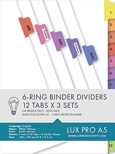LUX PRO - Binder Dividers