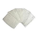ZWZCYZ 5pcs Prevent Dust Haze Mask Replacement Filter Activated Carbon Mask With 4 Layer Filter