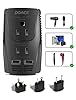 DOACE 350W Voltage Converter For Travel - 220V To 110V Adapter Combo With USB Ports, Works In Europe, UK, Australia