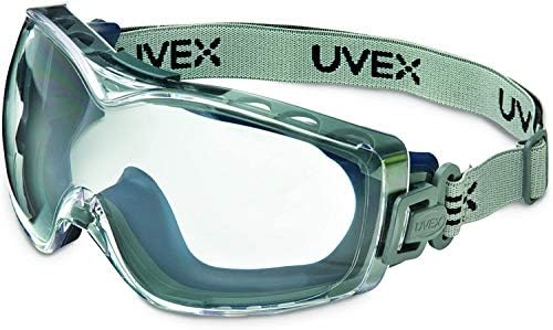 UVEX by Honeywell Stealth OTG Safety Goggles with Clear Dura-Streme Anti-Fog/Anti-Scratch Lens & Fabric Headband (S3970DF)