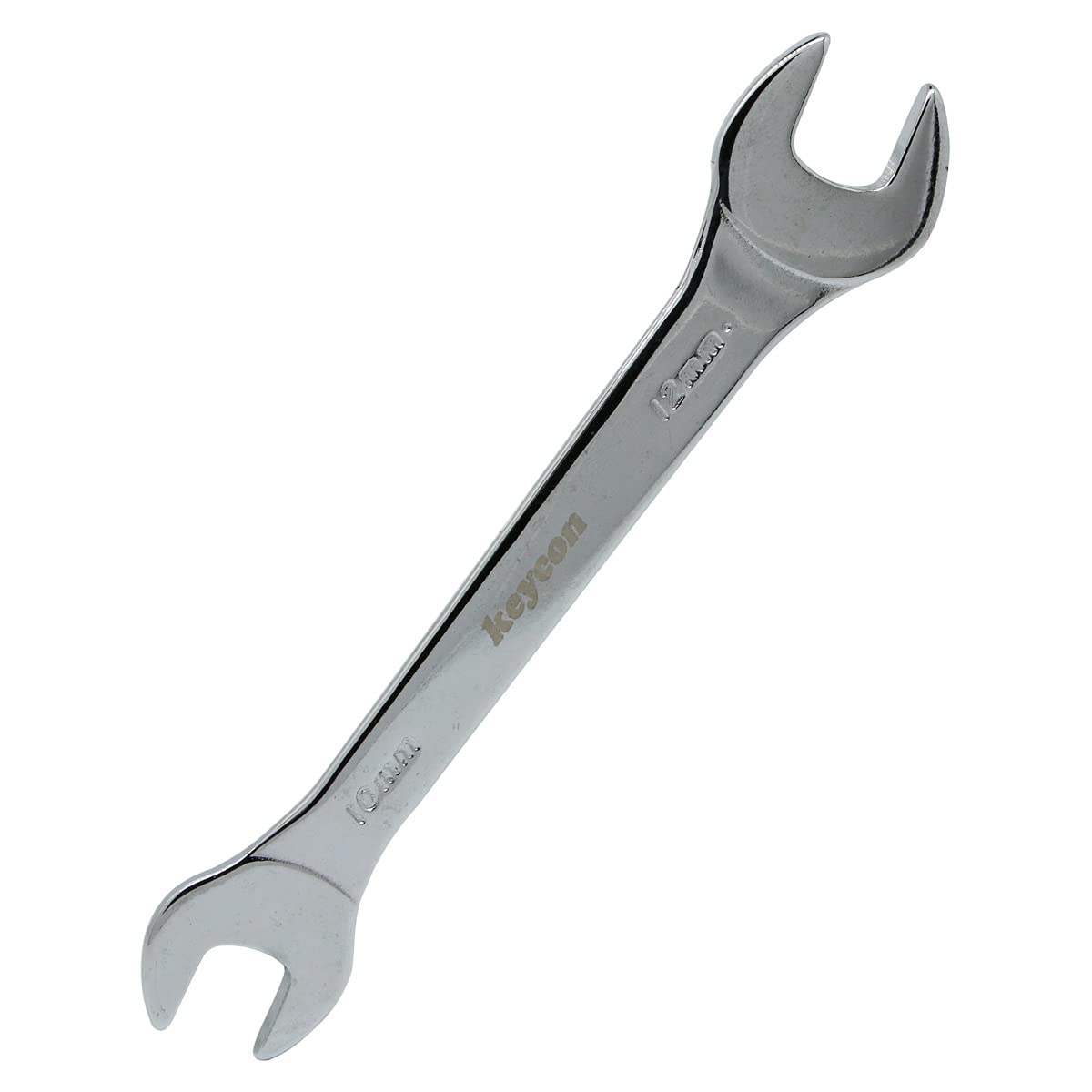 ExcInter Open Ended Spanner, 10mm & 12mm Double End Silver Wrench 3mm Ultra Thin Repairing Tool for Use Under Narrow Space Conditions(1 PCS) — image 1
