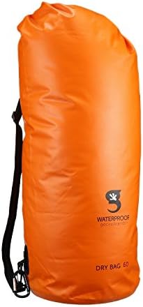 geckobrandsTarpaulin Dry Bag, PVC Material, Shoulder Strap, for Boating, Kayaking, Hiking, Snowboarding, Camping, Rafting.