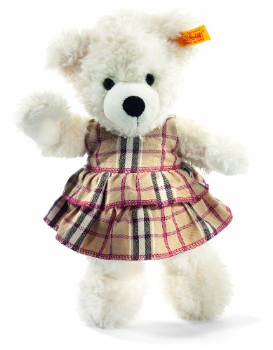 Steiff Lotte Teddy bear with dress, white Plush Bear
