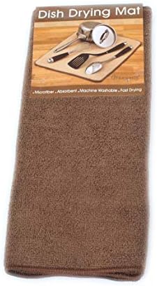 PLD Absorbent Microfibre Sink Drying Mat for Dishes CHOCOLATE/BROWN