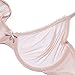 Sheer Bra and Panty Sets for Women, See Through Mesh Underwire Bras Briefs Lace Lingerie Set 2 Piece(V279TS-Beige-40D