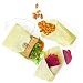 Beeswax wrap - Beeswax food wrap - Lunch Pack Reusable, Natural Healthy and Biodegradable Wraps Handmade, Non-Toxic & Plastic Free Food Wraps - Includes 1 Sandwich Wrap, 2 Medium primary