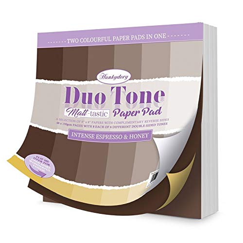 Hunkydory Crafts Duo Tone Paper Pad - Matt-Tastic - Intense Espresso & Honey