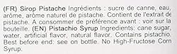 1883 Maison Routin - Pistachio Syrup - Made in
