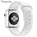 Threenine Apple Watch Durable Soft Silicone Band Series 3 Series 2 Series 1