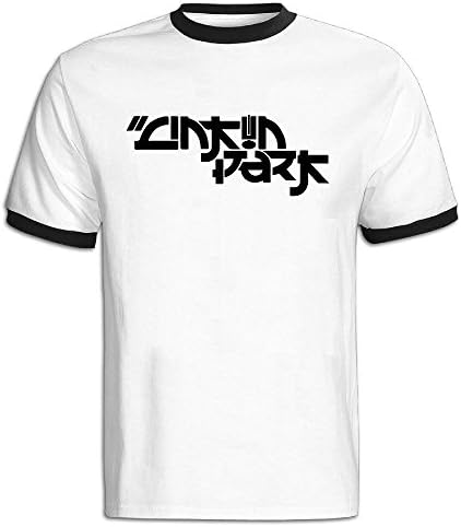 Leuis Men's Linkin Park Graffiti Logo Casual T-Shirt XL Black