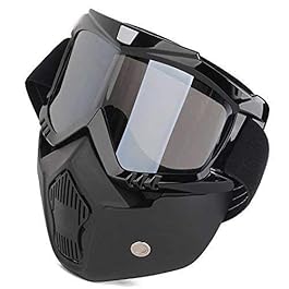 UTTU Storm Trooper Detachable Goggles Nose Face Mask Helmet(Black)