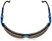Uvex S3241X Genesis Safety Eyewear, Vapor Blue Frame, Espresso UV Extreme Anti-Fog Lens
