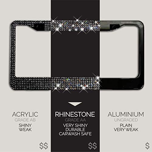 1 Glass+Diamond+License+Plate+Frame