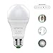 Dusk to Dawn Light Bulbs,AMORNO 7W E26/E27 Smart Sensor Light Bulb with Auto on/Off, Indoor/Outdoor LED Lighting Lamp for Porch, Hallway, Patio, Garage,Hallway(Cool White)