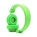 GranVela Q8 Wireless Bluetooth Headphones,Multifunction Foldable Headset with FM Radio, TF Card Player,Microphone and 3.5mm Detachable Cable，For Kids and Adults - Green