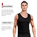 Cimkiz Mens Sauna Vest Sweat Body Shaper Slimming Waist Trainer Neoprene Tank Top Shapewear Shirt Workout Suit no Zip Black XXXL