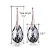 Black Swarovski Crystal Earrings For Women, Ladies Friends Rose Gold Plated Hypoallergenic Drop Earring Jewelry