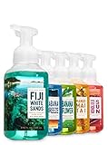Bath and Body Works Tropical Island Luau Soap: Fiji White Sands + Honolulu Sun + Cabana Breeze + Mango Mai Tai + Banana Flower - Set of 5 Gentle Foaming Island Hand Soaps
