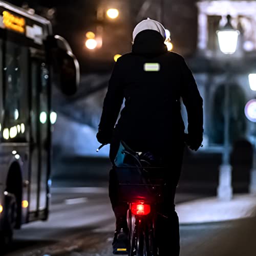 J.CARP Reflective Safety Patches, Fastener Tactical Hook & Loop Fire Fighter Rescue Police EMS EMT Hi Vis Patch (Orange) 2Pcs