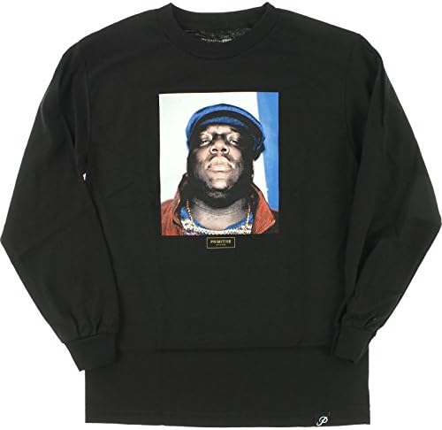 Primitive Skateboarding Biggie Notorious Black Long Sleeve T-Shirt - Small