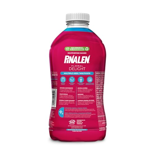 PINALEN MAX AROMAS MULTIPURPOSE CLEANER – FLORAL DELIGHT SCENT – 56 FL OZ – ALL PURPOSE CLEANING FOR KITCHEN, BATHROOM, FLOORS & SURFACES