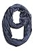 Plum Feathers Light Weight Silky Scrunch Infinity Loop Silk Cotton Scarf