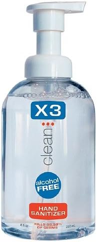 X3 Clean Alcohol-Free Foaming Hand Sanitizer 8.5 oz (pack of 2)