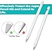 pzoz Protector Case Compatible with Apple Pencil Tips for 1st & 2nd Generation, Silicone Nibs Cover for iPad Pencil Tips and Replacement Writing Protection (6 Pcs) (Gray)