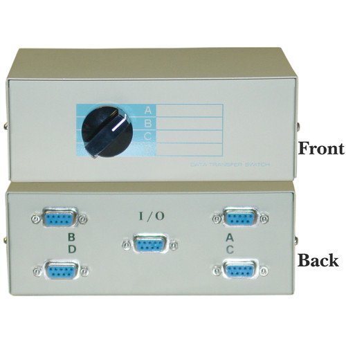 CableWholesale's ABCD 4 Way Switch Box, DB9 Female