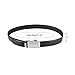 Vbiger Men's Leather Belt Sliding Buckle 35mm Ratchet Belt Black (42