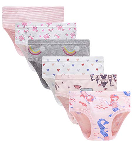 Kids Series Baby Soft Cotton Panties Little Girls' Undies Assorted Underwear (Pack of 6) Size 2T 3T - Thumbnail 6