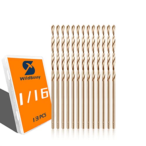 Cobalt Drill Bit Set 1/16" - 13PCS, M35 Twist Drill
