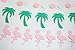 Bobee Pink Flamingo Party Decorations, 7-Foot Paper Garland, 6