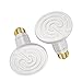 Wuhostam 100W 2 Pack Ceramic Heat Lamp,White Infrared Bulb Emitter Lamp Infrared Ceramic Heat Lamp Bulb for Pet Coop Heater Reptile Chicken Lizard Turtle Brooder Bulb -upgrade 2 Pack