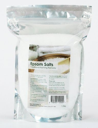 Epsom Salts 1.5 kg Resealable Pack Mineral Supplement Muscle Relaxation Bath