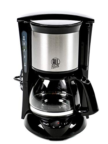 All Ride! 24V Kaffeemaschine LKW 300 Watt Glaskanne für 6 Tassen Warmhaltefunktion Schwenkfilter Dauerfilter mit Griff…