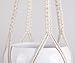 Mkono Macrame Double Plant Hanger Indoor Outdoor 2 Tier Hanging Planter Cotton Rope 4 Legs 67 Inch