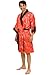 Del Rossa Traditional Chinese Kimono Reversible Satin Lounge Robe