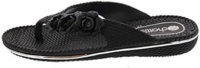 dressy flip flops black