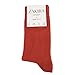 ZAKIRA Finest Combed Cotton Dress Socks in Plain Vivid Colours for Men, Women, 7-12 (US), Red